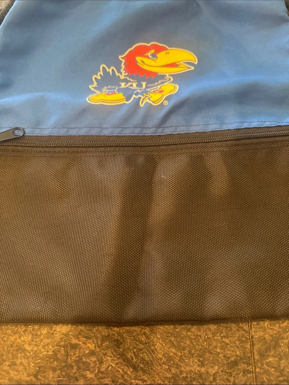 Logo Athletic Kansas Jayhawks Drawstring Backpack